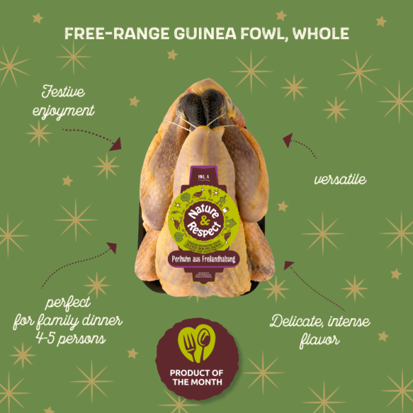 Product of the month Free range guinea fowl, whole