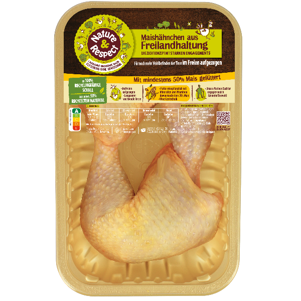 Freiland Maïshähnchenschenkel - Gelenkschnitt