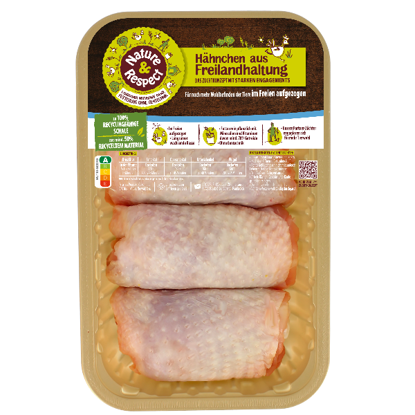 Freiland Hähnchen Pollo Fino, mit Knochen, mit Haut