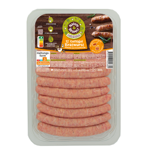 Hähnchen Bratwurst - Natur 12