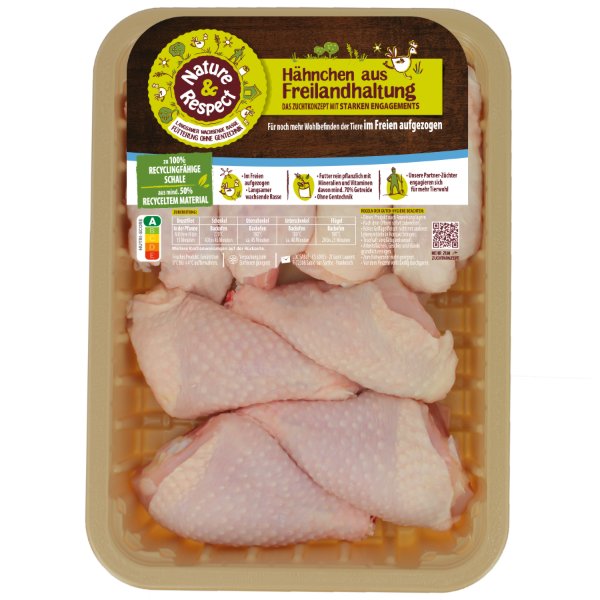Free-range Chicken Leg Cuts - 4 Thigh + 4 Drumsticks
