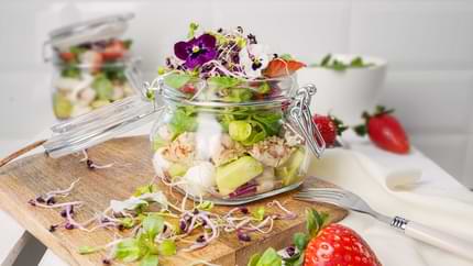 Sommerlicher Hähnchensalat für Unterwegs