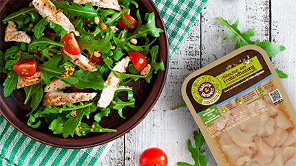 Der PERFEKTE Sommersalat: Freiland-Hähnchen & Rucola